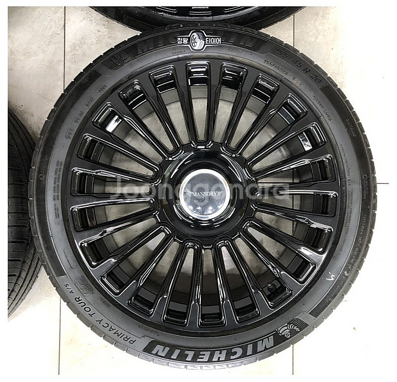 신품 휠 만소리st 20인치 블랙 휠타이어 카니발--2